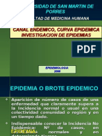 Canal Endemico, Curva Epidemica Investigacion de Epidemias