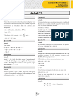 Lista 1 - Matemática - Gabarito (MED - PRM)