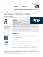 The Bite-Type Malocclusion Classification - An Extended Angle-Method. Is The New Classification Reliable - .En - Es