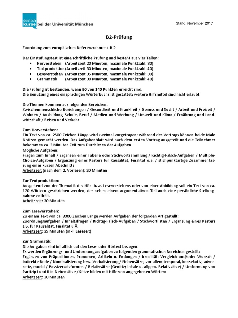 2018 b2 pruefung internet mit loesung pdf