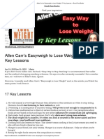 Allen Carr's Easyweigh To Lose Weight - 17 Key Lessons - Read Fine Books
