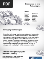 Group 3 Comp122 Emergence of New Technologies