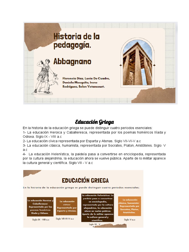Historia de La Educación - Educación Griega | PDF | Esparta | Platón