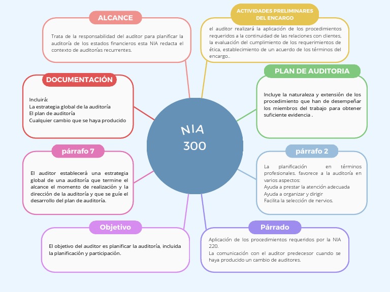 Mapa Conceptual NIA 300 PDF Auditoría Business