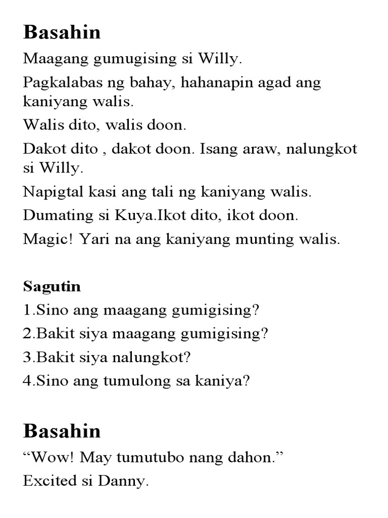 Basahin | PDF