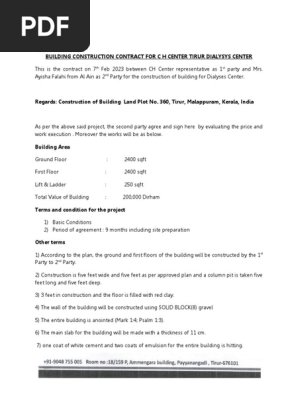 BUILDING CONSTRUCTION quote