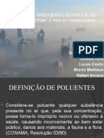 Influência Da Poluição Atmosférica Nos Ecossistemas