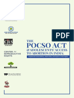 The POCSO Act & Adolescents' Access To Abortion in India Heightened Vulnerabilities, Health Risks, and Impact On Their Rights