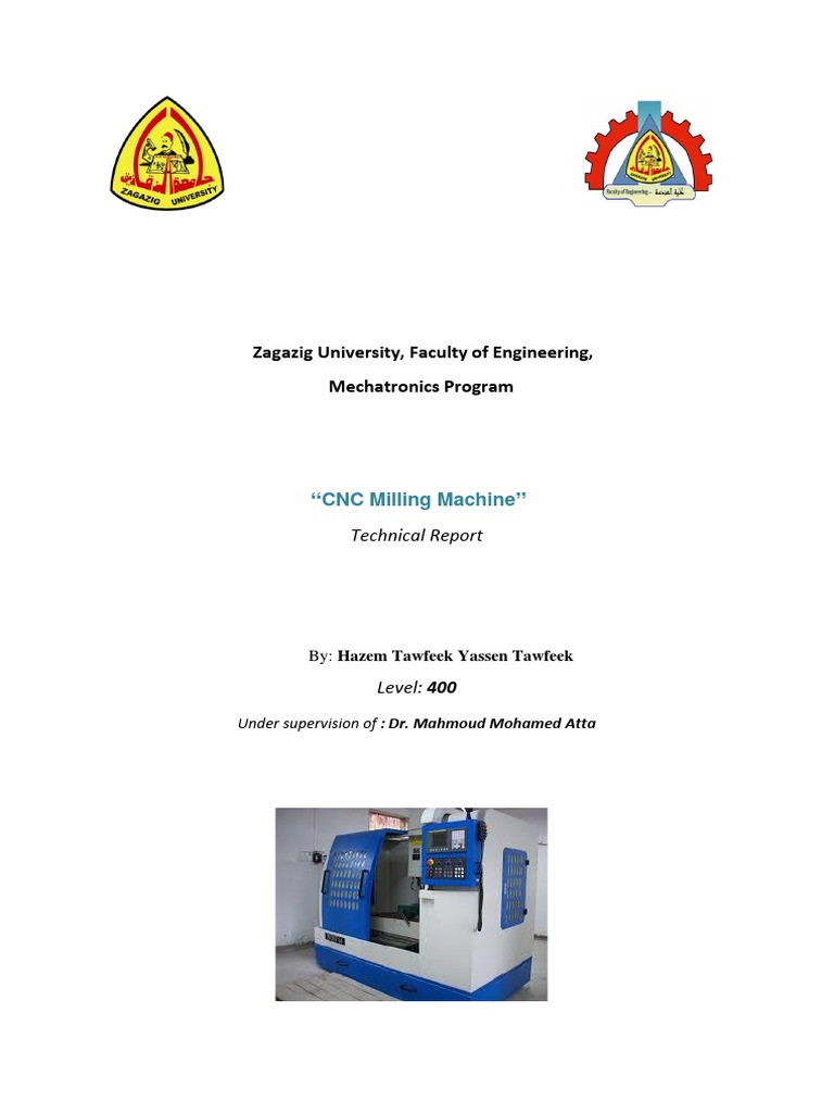 CNC Milling Machine Report PDF