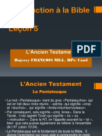 Introduction A La Bible Lecon 5 F22