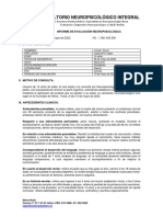 Evaluacion Neuropsicologica de CRISTIAN DAVID LEGUIZAMO de 14 AÑOS