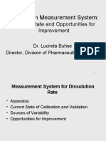 Dissolution Measurement System:: Current State and Opportunities For Improvement