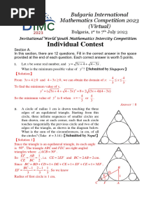 BIMC 2023 - Keystage 3 - Individual - Sol - Final Version