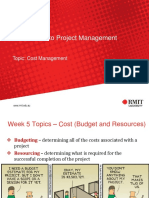 Week 5 - BUSM1269 - Cost Management