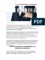 Reclutamiento y Outsourcing de Personal