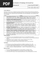 B.Tech. Second Year III Semester Syllabus