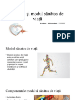 Sportul Și Modul Sănătos de Viață: Profesor: TTTTT student::TTTTTTT