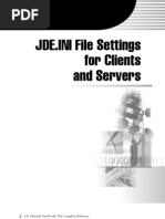 The Jde Ini File Settings