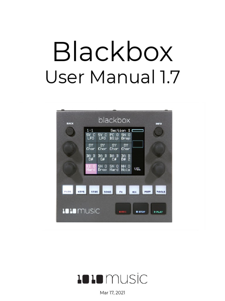 Blackbox User Manual 1.7c | PDF | Usb | Battery Charger