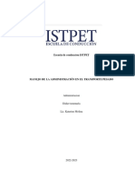 Escuela de Conduccion ISTPET - Administracion