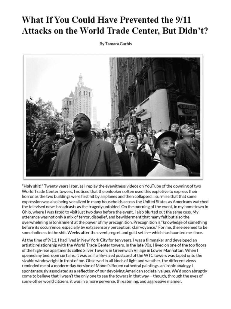 What If You Could Have Prevented The 9/11 Attacks On The World Trade