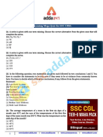 Formatted Reasoning Mega Quiz For SSC CHSL 3