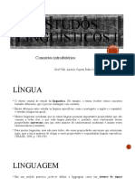 Conceitos Introdutórios Estudos Linguísticos I