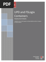 FSLogix UPD and FSLogix Containers