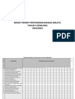 Rekod Transit Pentaksiran Bahasa Melayu 4G