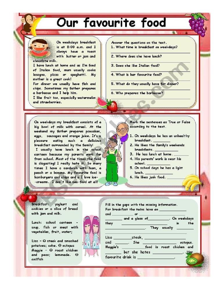 A2 Reading Practice 1 Pdf