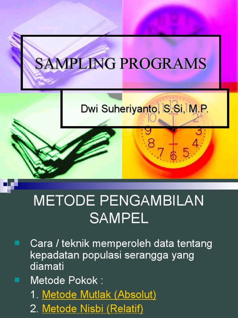 XI. Sampling Program PDF
