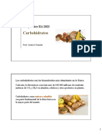 Bioquímica IA 2023. 5 Carbohidratos