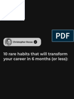 10 Rare Habits That Will Transform Your Career in 6 Months (Or Less)