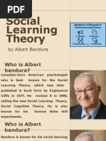 Albert Bandura Social Learning Theory | PDF | Learning | Behaviorism