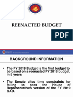Reenacted Budget