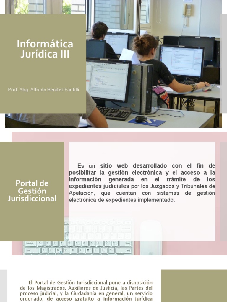 Portal de Gestión Jurisdiccional Electrónica | PDF | Informática