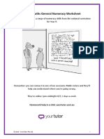 Y8 General Numeracy 34