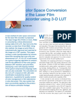 Color Space Conversion For The Laser Film Recorder Using 3-D LUT