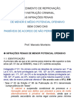 o Procedimento de Reprovacao Sem Instrucao Criminal Das Infracoes Penais de Menor e Medio Potencial Ofensivo Bem Como Das Passiveis de Acordo de Nao Persecucao Penal