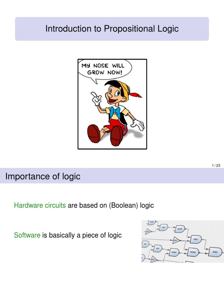 Logic Slides | PDF | Logic | Proposition