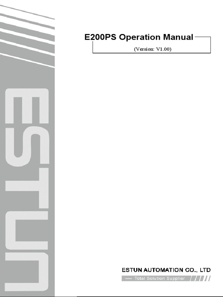 E200PS Operation Manual (V1.00) | PDF | Parameter (Computer Programming ...