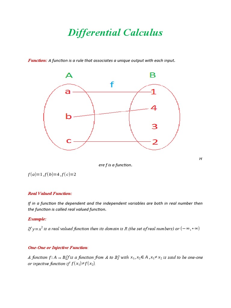 Differential Calculus PDF