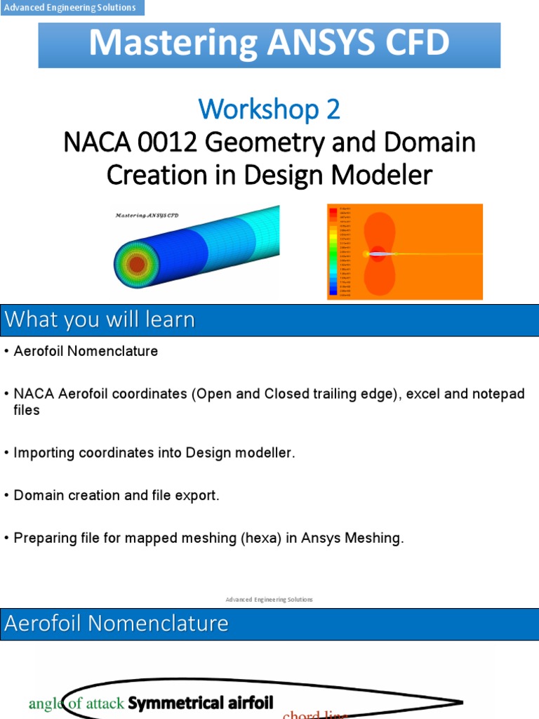 NACA 0012 Airfoil Geometry Setup | PDF