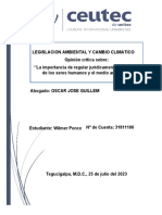 1 Semana 1 Tarea Foro 1 Legislacion Ambiental y Cambio Climatico