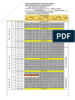 Jadwal Mata Pelajaran