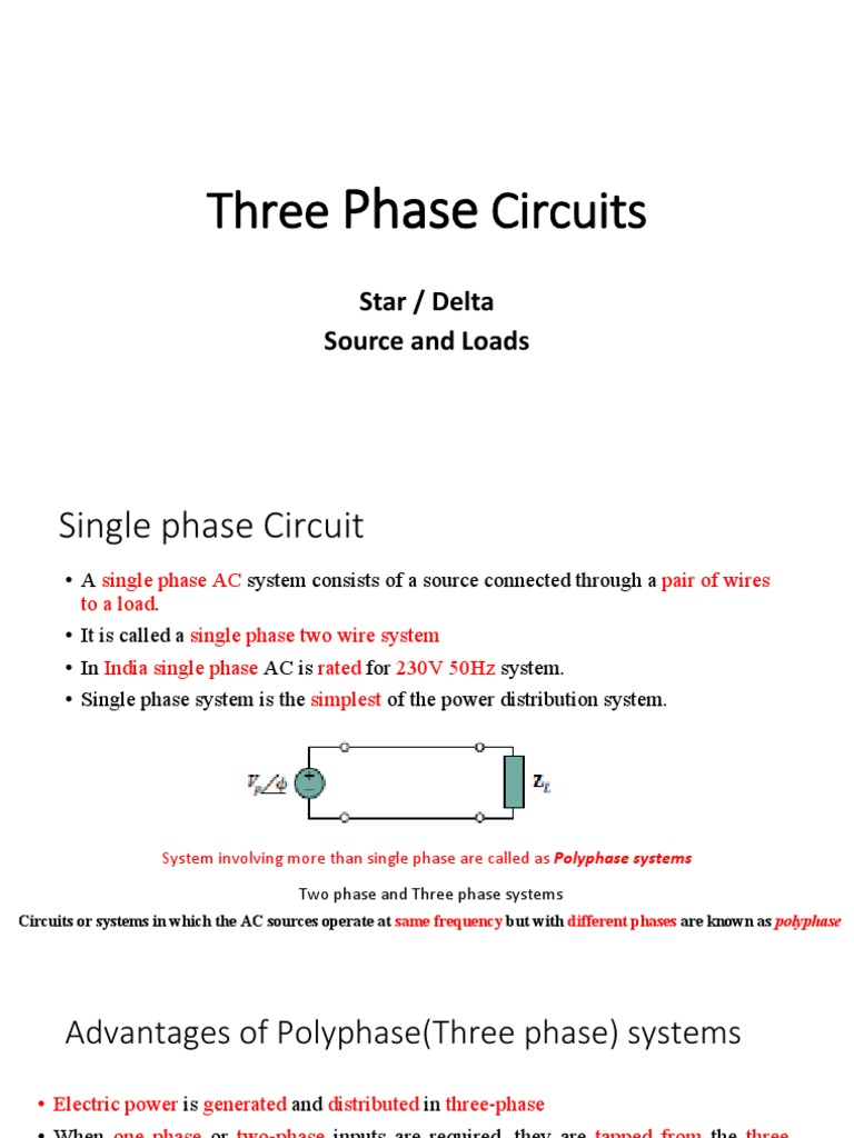Three Phase Circuits | PDF | Electrical Equipment | Electrical Engineering