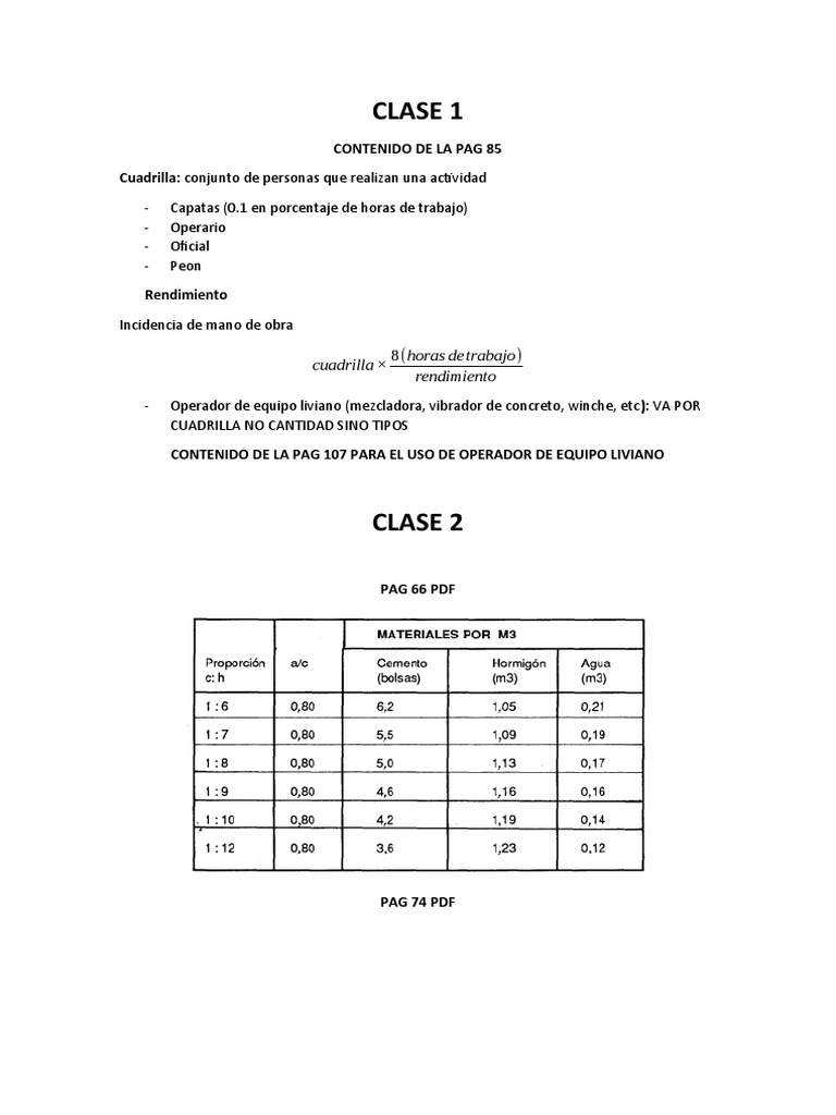 Clase 1 Y 2 Pdf