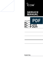Icom IC-F210, IC-F211, IC-221 - Service Manual
