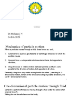 MODULE - 1.3 - PPT1.3 Motion of Particles Through Fluid