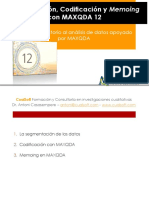 Segmentación, Codificación y Memoing Con MAXQDA 12